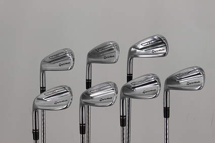 TaylorMade P-790 Iron Set 4-PW Stock Steel Shaft Steel Stiff Left Handed 38.0in