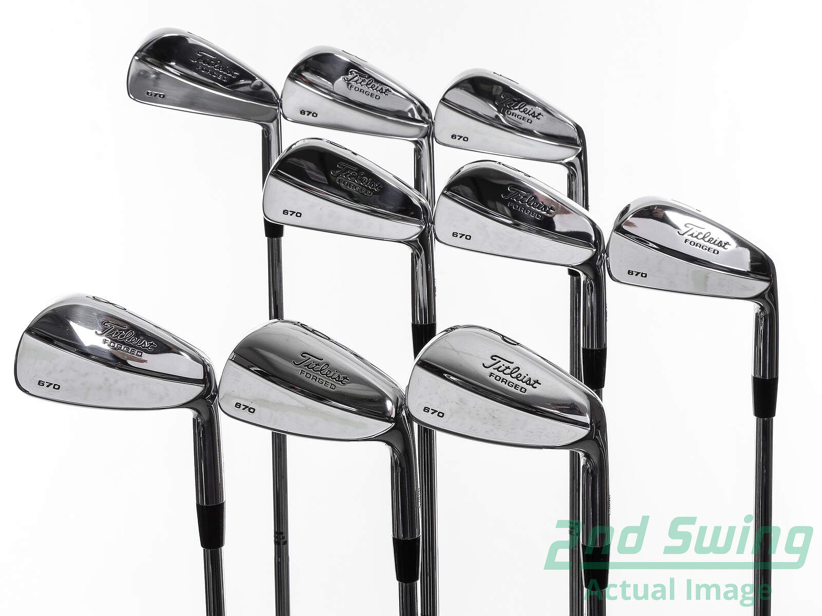 Used New Titleist 670 Forged Iron Set 2-PW True Temper Dynamic Gold