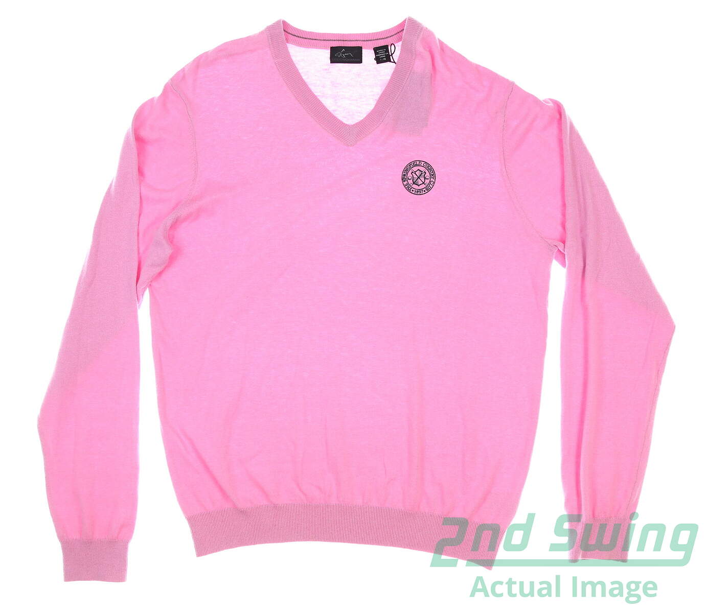 mens pink golf sweater