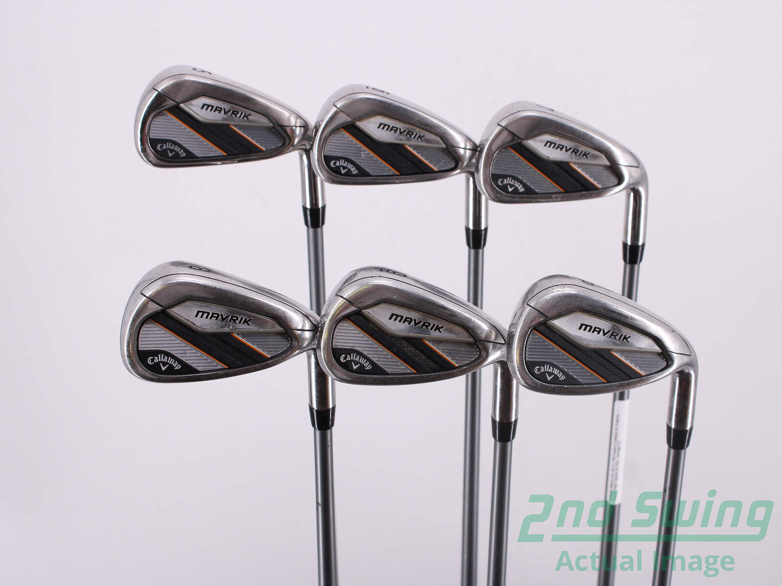 Used Callaway Mavrik Iron Set 5PW Project X Catalyst 55 Graphite Regular Right Handed 38.75in