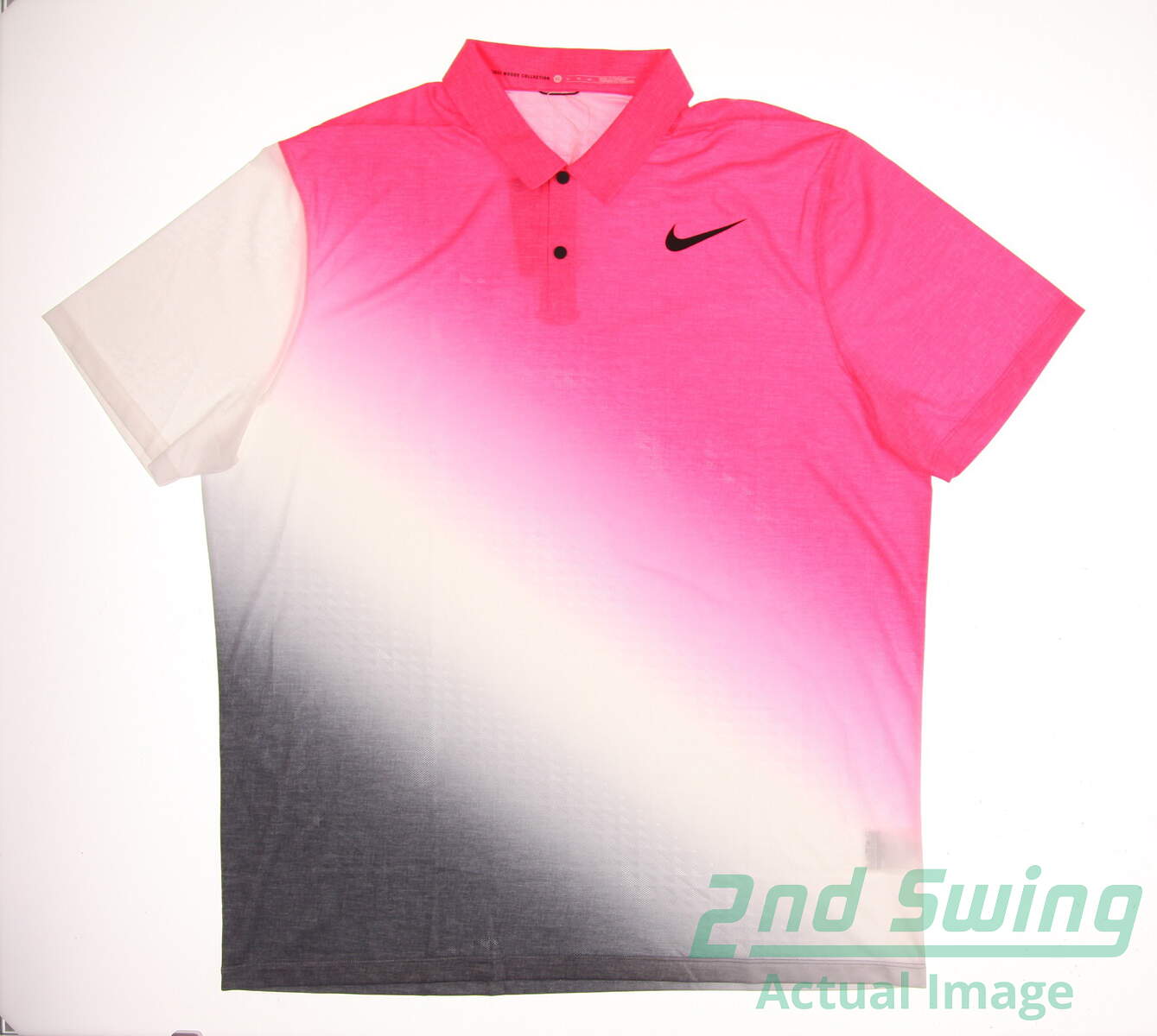 pink and white nike shirt