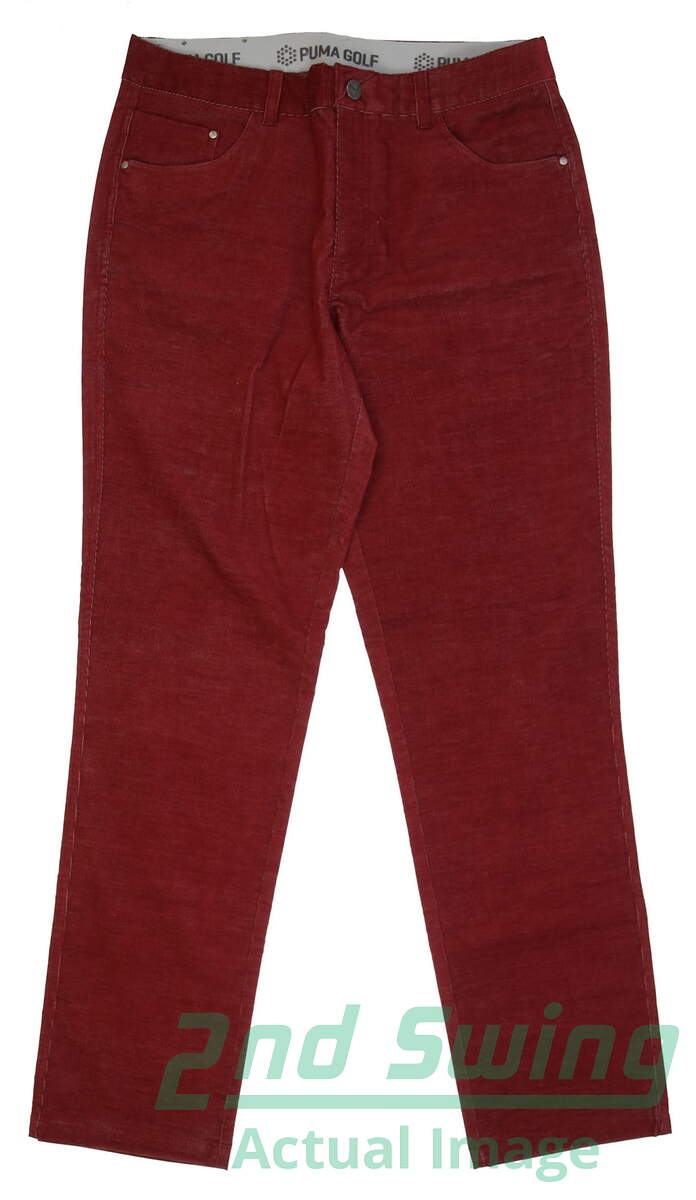 puma red golf pants