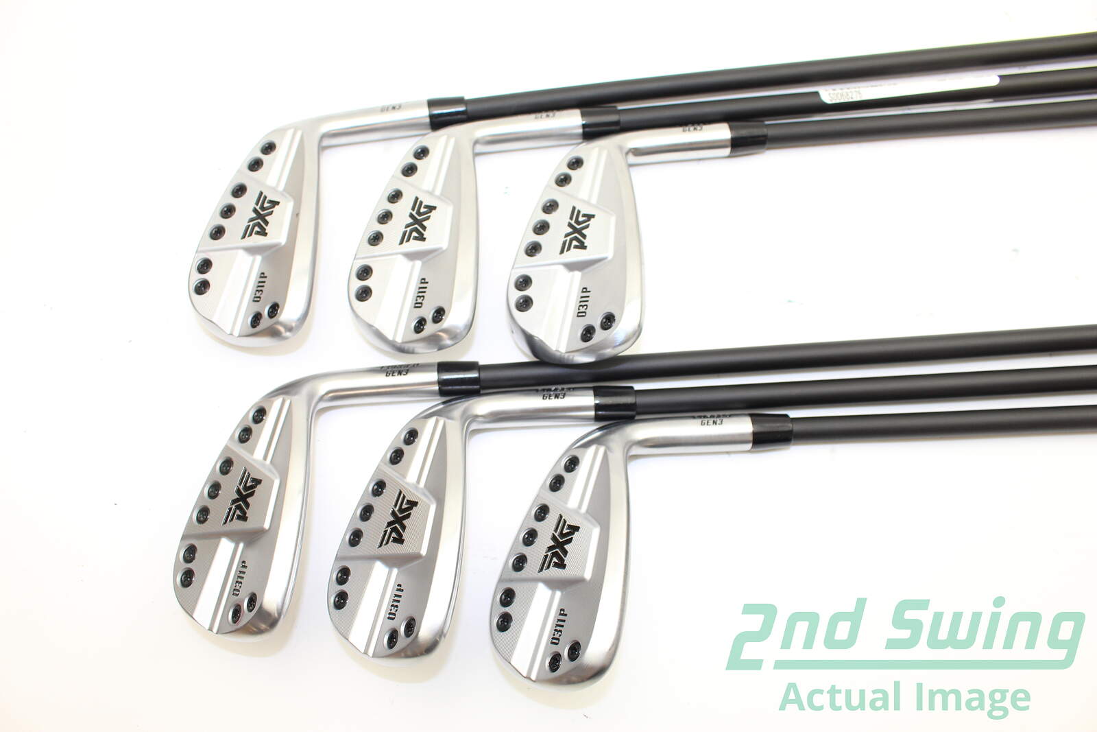 Used Pxg 0311 P Gen3 Iron Set 6 Gw Mitsubishi Mmt 80 Graphite Stiff Right Handed 37 5in Used Golf Clubs 2nd Swing Golf