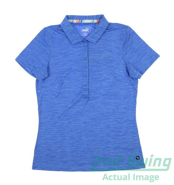 New Womens Puma Daily Sport Polo Small S Palace Blue 595826 Msrp
