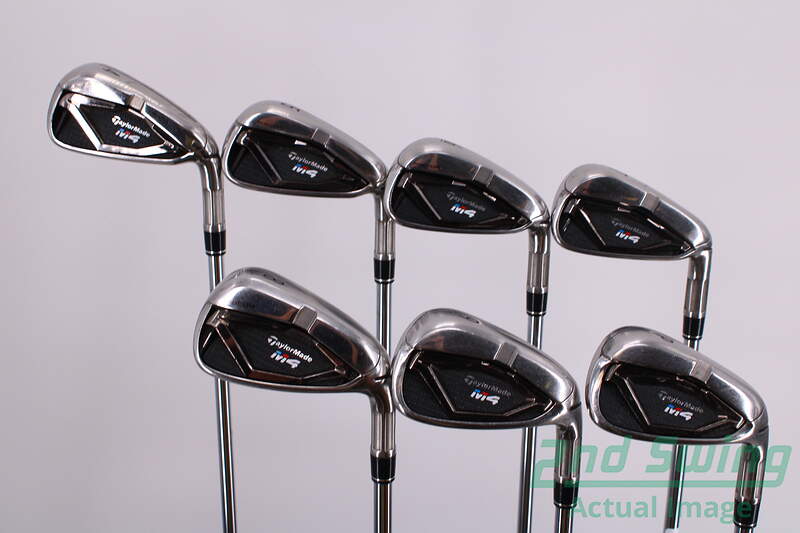 Used TaylorMade M4 Iron Set 4-PW FST KBS MAX 85 Steel Stiff Right Handed 38.25in Used Golf Clubs ...
