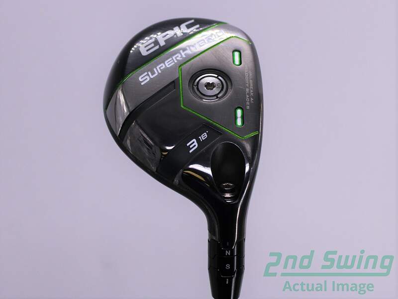 Used Callaway Epic Super Hybrid 3 Hybrid 18 Aerotech Steelfiber Fc65 Graphite Senior Right Handed 40 75in Used Golf Club 2nd Swing Golf